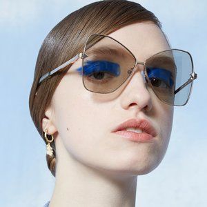 Karen Walker Gold Queen 60mm Butterfly Sunglasses_Never Worn